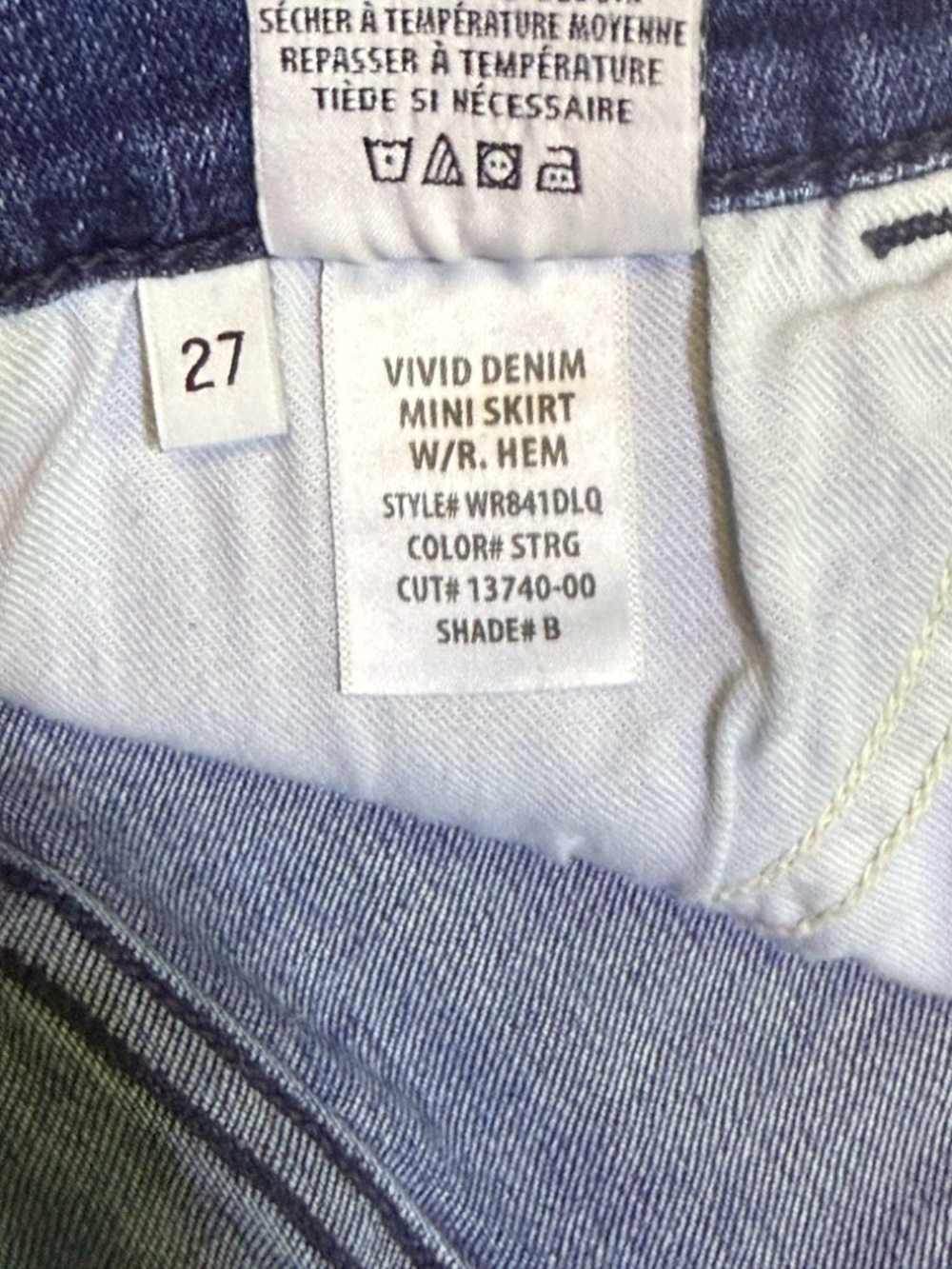 Hudson Denim Mini Skirt Star Embroidery distressed hem size 27 - Picture 6 of 8